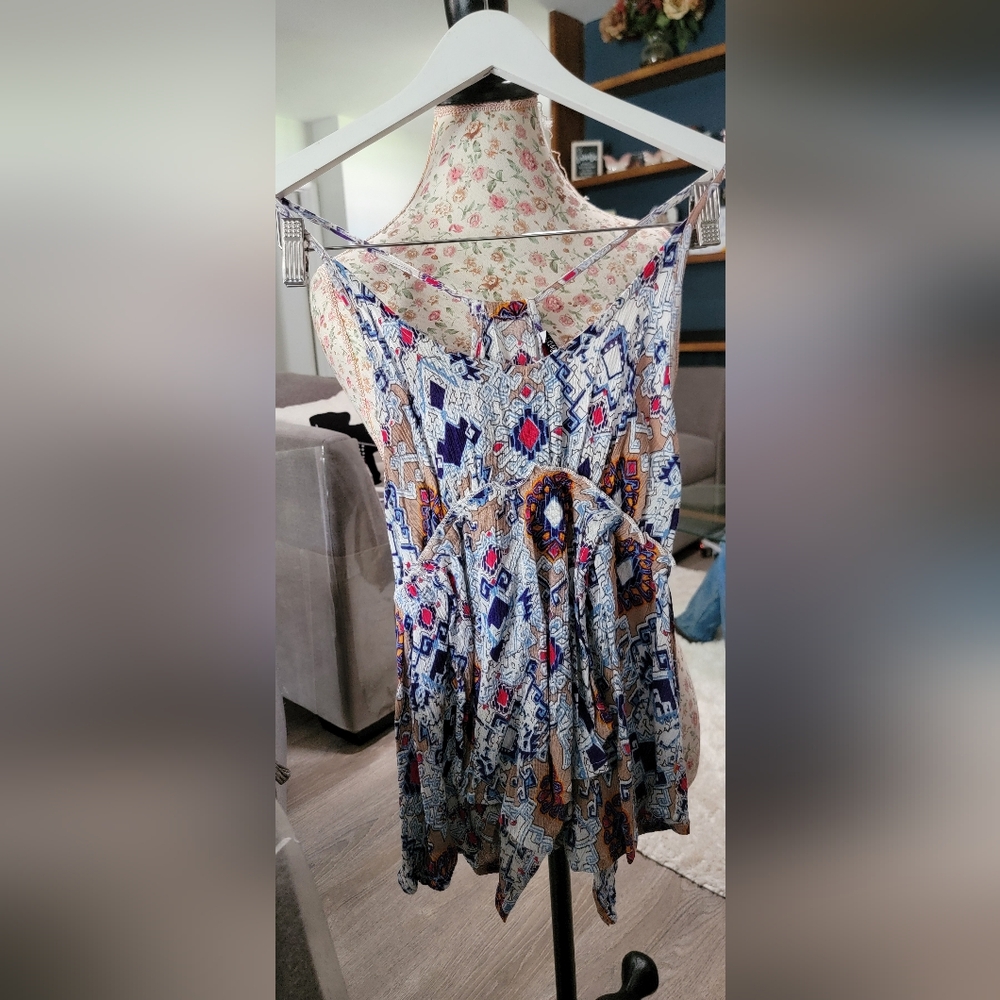 NWT Patrons of Peace Multicolor Boho Dress Size XS